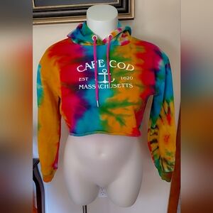 Cape Cod Tie-Dye Cropped Hoodie 🌈